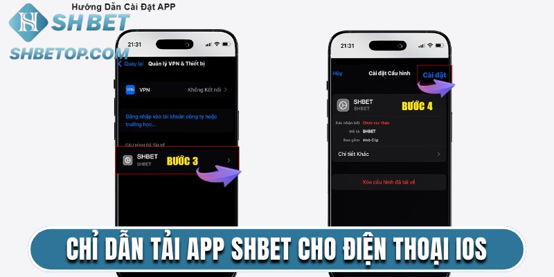 Chỉ dẫn tải app Shbet cho điện thoại iOS